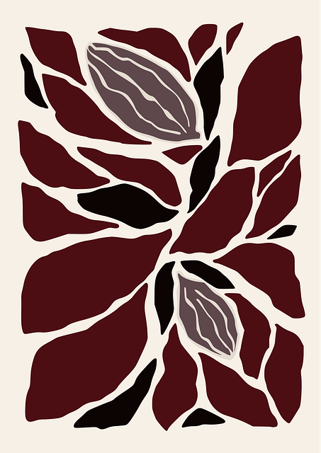 Free abstract aesthetic floral background vector