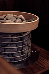 Random: sauna, sauna heater, electric heater, modern sauna, black wood, nordic design, sauna inspiration, dark wood, sauna stones, led lights, nordic architecture, sauna bench, brown wood, black wall, sauna lights, aesthetic, sauna interior, wood, aesthetic sauna