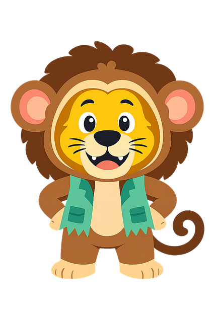 Free lion monkey costume vector