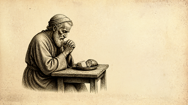 Free Prayer Elderly Man illustration and picture
