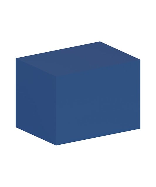 Rektangulært Prisme, Blå Blokk, Geometri