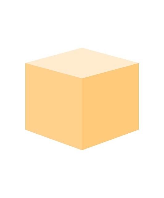 Terning, Oransje, Geometrisk, 3D