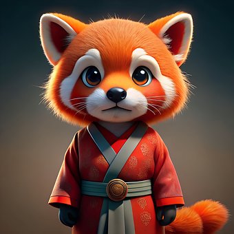 Free Red Panda Cute illustration and picture