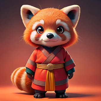 Free Red Panda Cute illustration and picture
