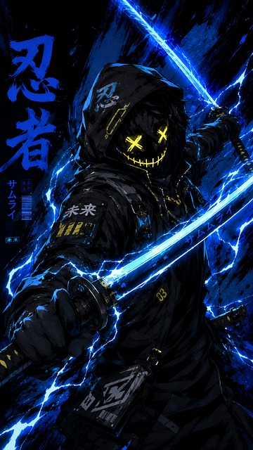 Free Cyberpunk Ninja illustration and picture