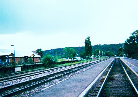 Jernbanespor, Gammelt Foto, Perspektiv