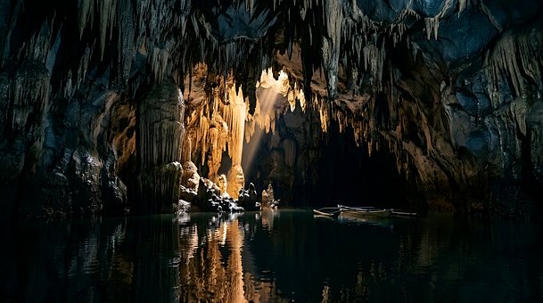 Free Cave Underground River illustration and picture