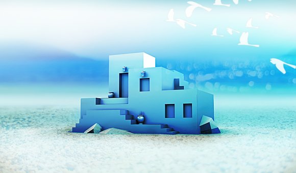 Strand, Griechenland, Mittelmeer, Blau