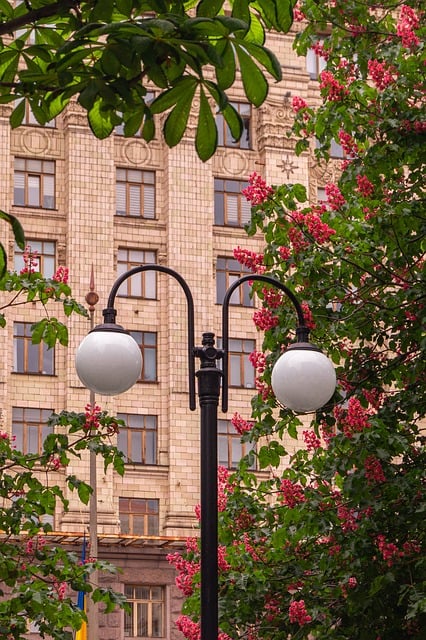 Kiev, Lente, Oekraïne, Khreshchatyk