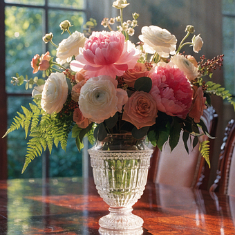 Bouquet, Flores, Vaso, Decoração