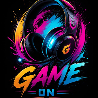 Fone De Ouvido, Jogo, Colorido, Game On