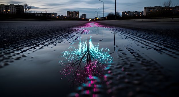 Free Puddle Reflection illustration and picture