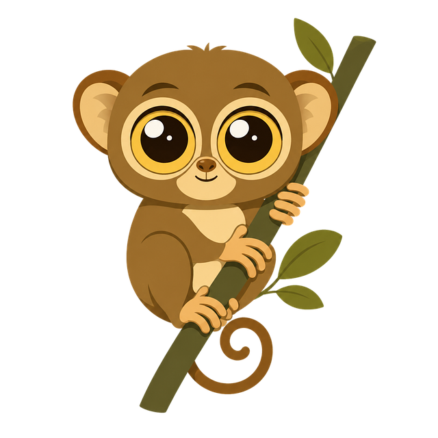 Free cartoon monkey cute vector