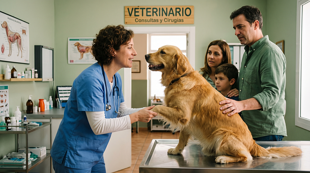 Tierarzt, Hund, Golden Retriever
