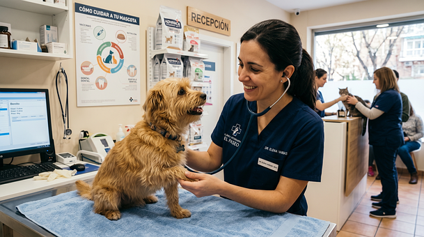 Ai Generiert, Tierarzt, Hund, Stethoskop
