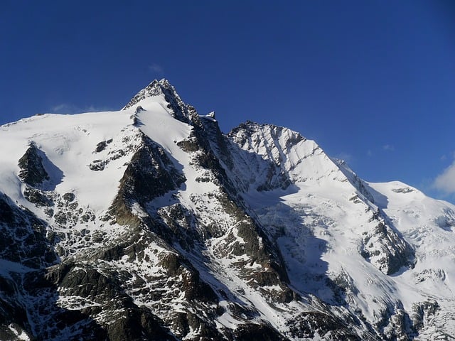 Sneklædte, Fjeld, Blå Himmel, Natur