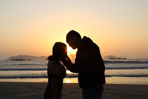 Free Couple Silhouette photo and picture