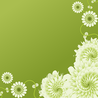 Floral, Flor, Fundo, Verde, Natureza