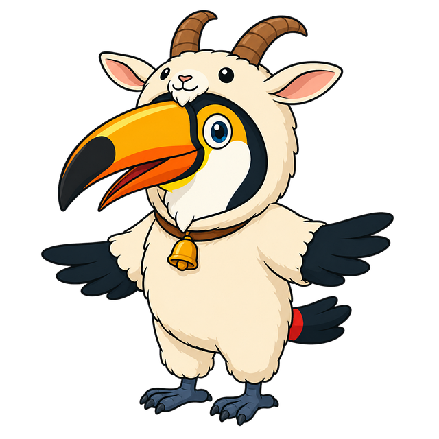 Free toucan goat bird vector