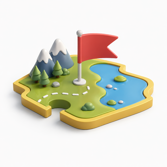 Free treasure map adventure map game icon illustration