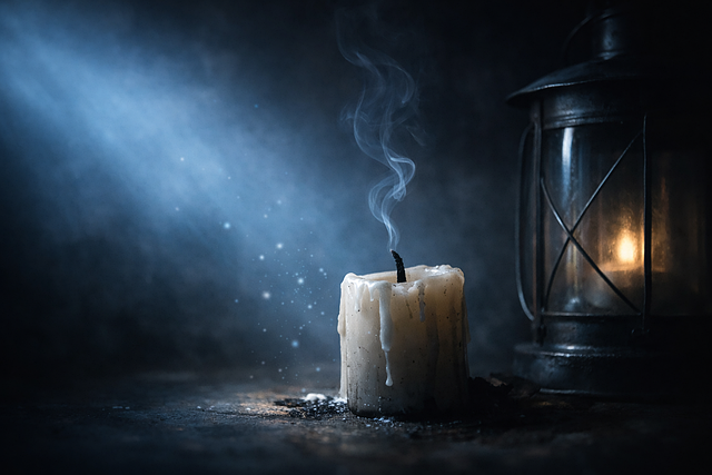 Free candle lantern smoke illustration