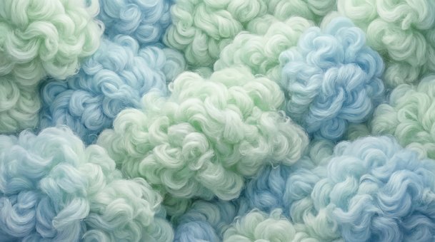 Pastel, Fofo, Nuvem, Hortelã, Azul