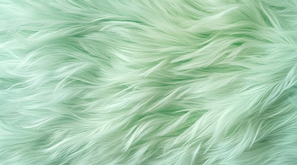 Pastel, Menta, Verde, Pelo, Suave, Macio