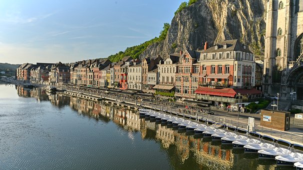 Rivier, Stad, België, Dinant