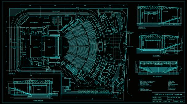 Architektonischer Plan, Gebäudeplan