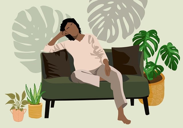 Free art monstera leaves illustration