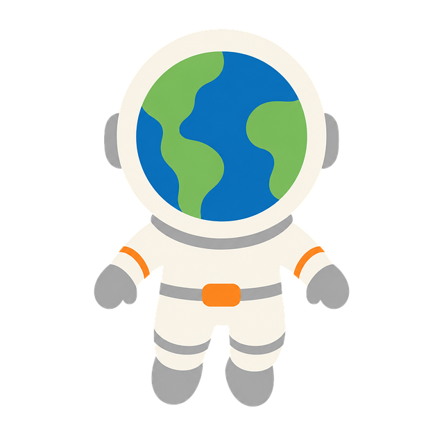 Free astronaut space planet earth illustration
