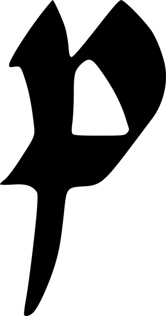 Free gothic script calligraphy black letters illustration