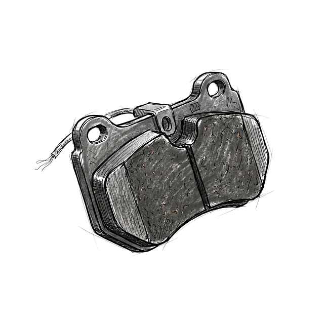 Free brake pad vehicle parts automotive illustration