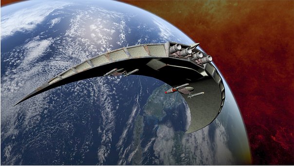 Free Space Spaceship illustration and picture