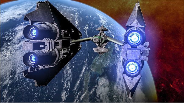 Free Space Spaceship illustration and picture