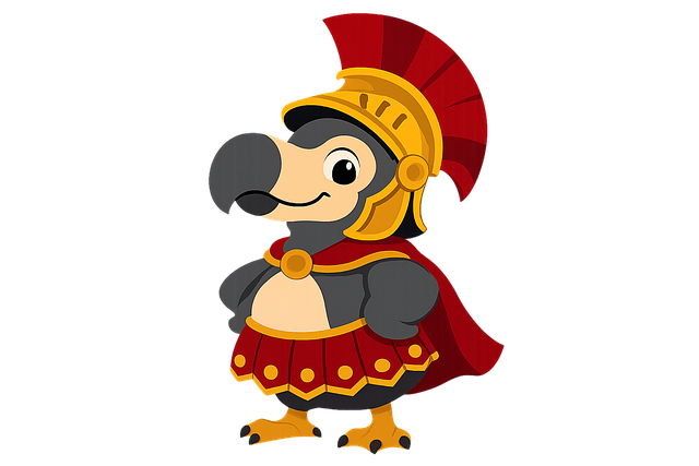 Free dodo mascot cartoon vector