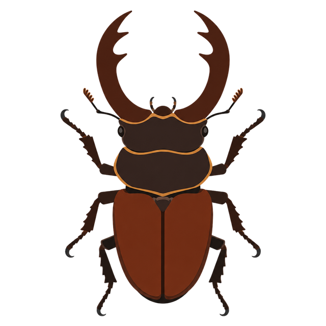 Free ai generated stag beetle beetle illustration