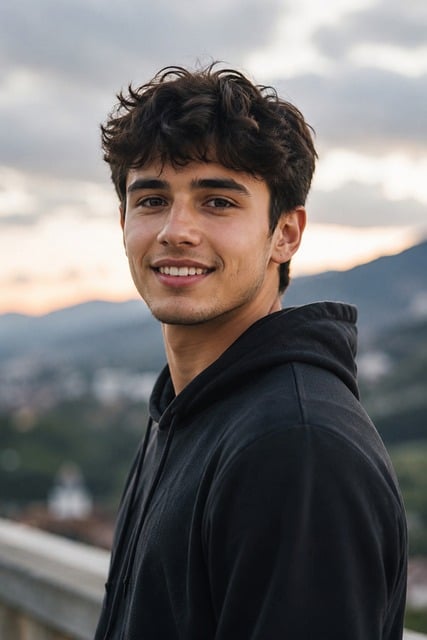 Mand, Smil, Ung, Udendørs, Afslappet