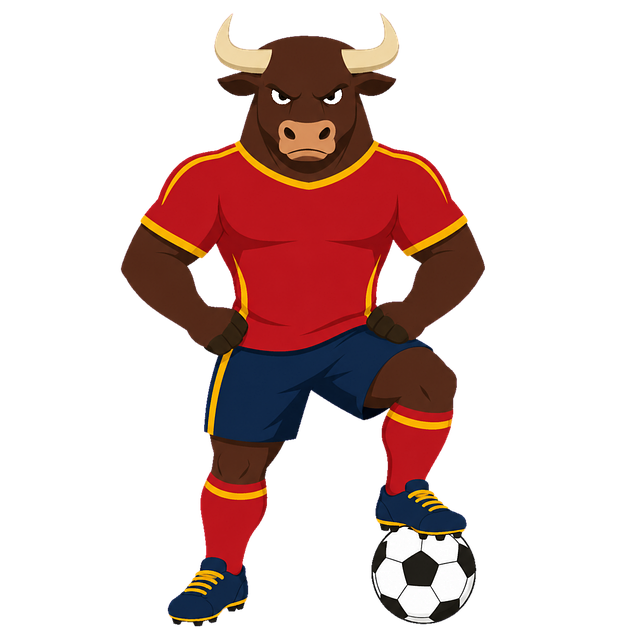 Stier, Fußball, Maskottchen