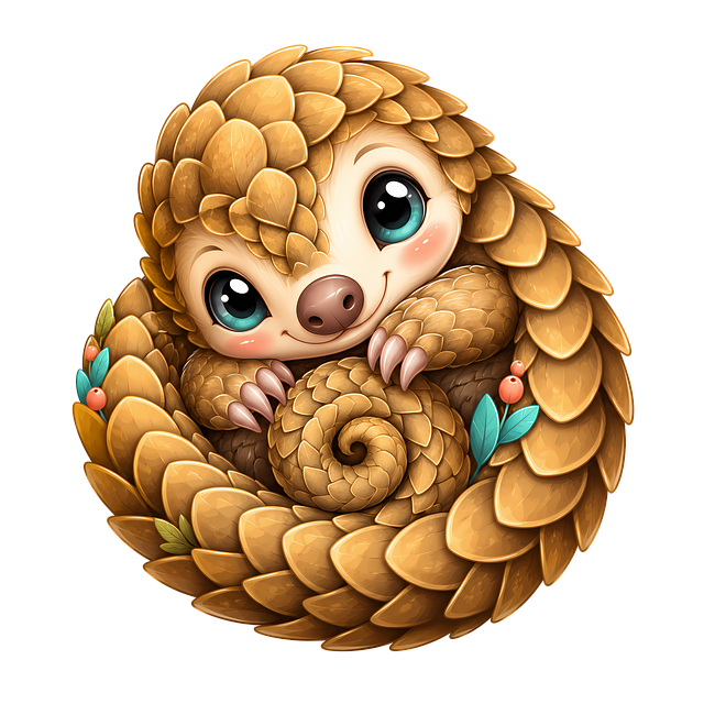 Download free HD stock image of Pangolin Cartoon Free pangolin cartoon cute illustration