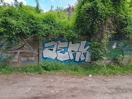 Граффити, Стена, Город, Заброшенный, Тег