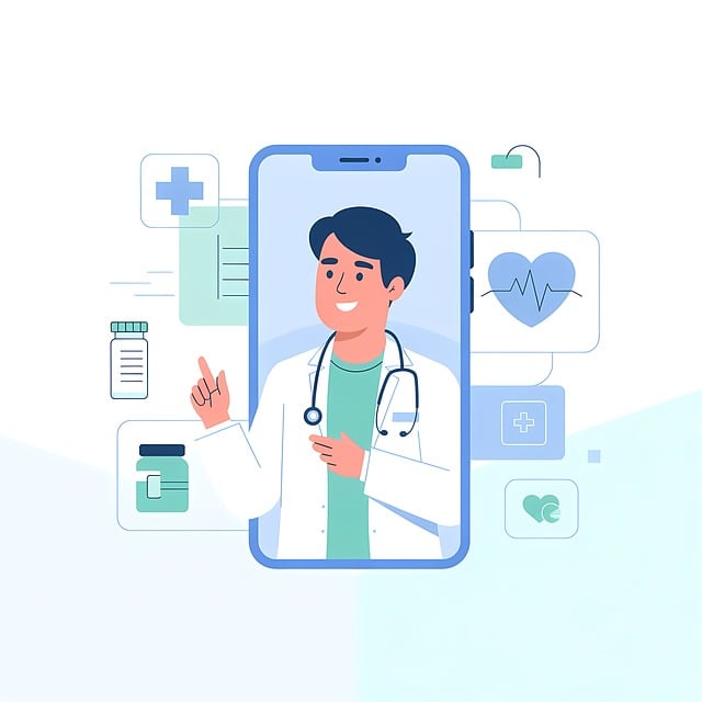 Download free HD stock image of Telemedicine Doctor Free telemedicine doctor smartphone illustration