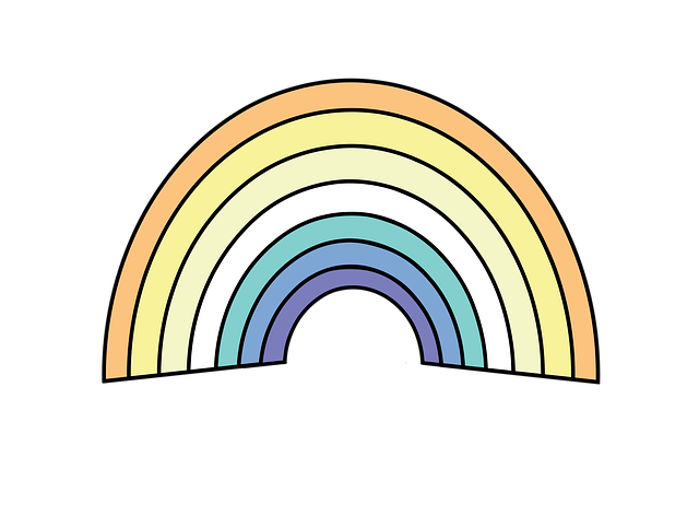 Free rainbow lgbt pride illustration