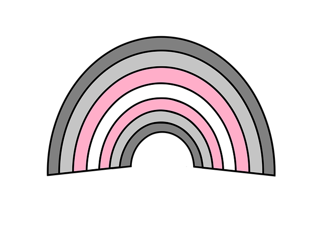 Free demigender flag pride illustration