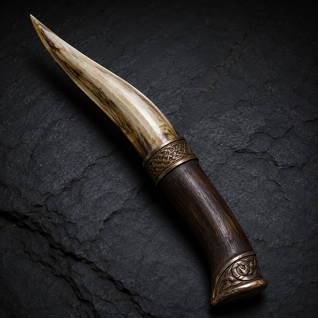 Free dagger horn blade ancient weapon illustration