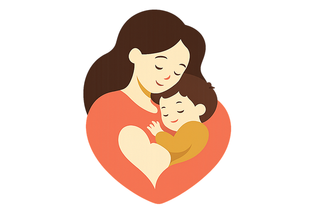 Free mother and child maternal love family bond vector