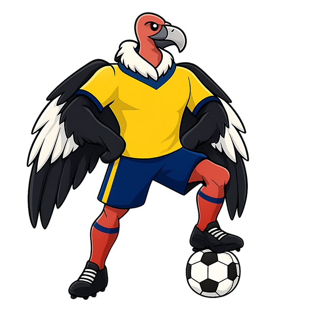 Free andean condor team mascot colombian colors illustration