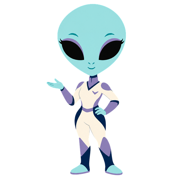 Free alien alien mascot cute vector