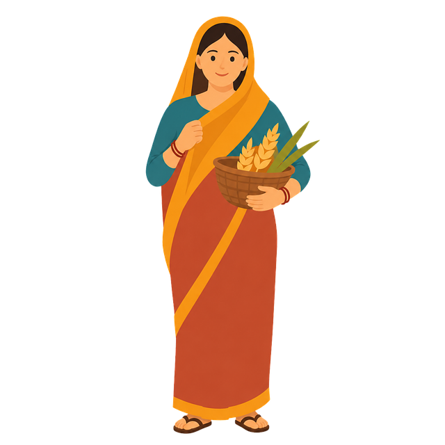 Indische Frau, Dorffrau