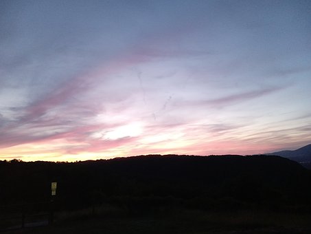 Západ Slnka, Krajina, Príroda, Obloha